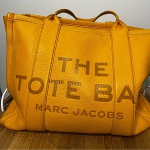 Marc Jacobs Large Leather Tote in Yellow